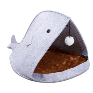 Felt Fish Shape Cat Cave